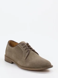 Konstantin Starke – Derby aus Veloursleder in Taupe