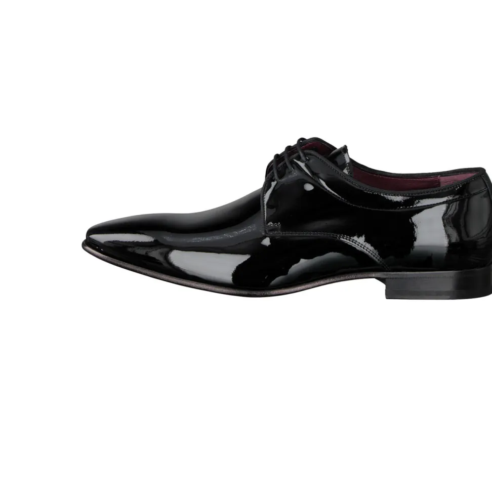 Konstantin Starke – Derby Lackschuhe aus Lackleder schwarz