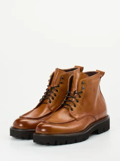 Konstantin Starke – Derby-Boots aus Büffelleder cognac