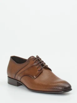 Konstantin Starke – Derbyschuh aus geprägtem Leder braun