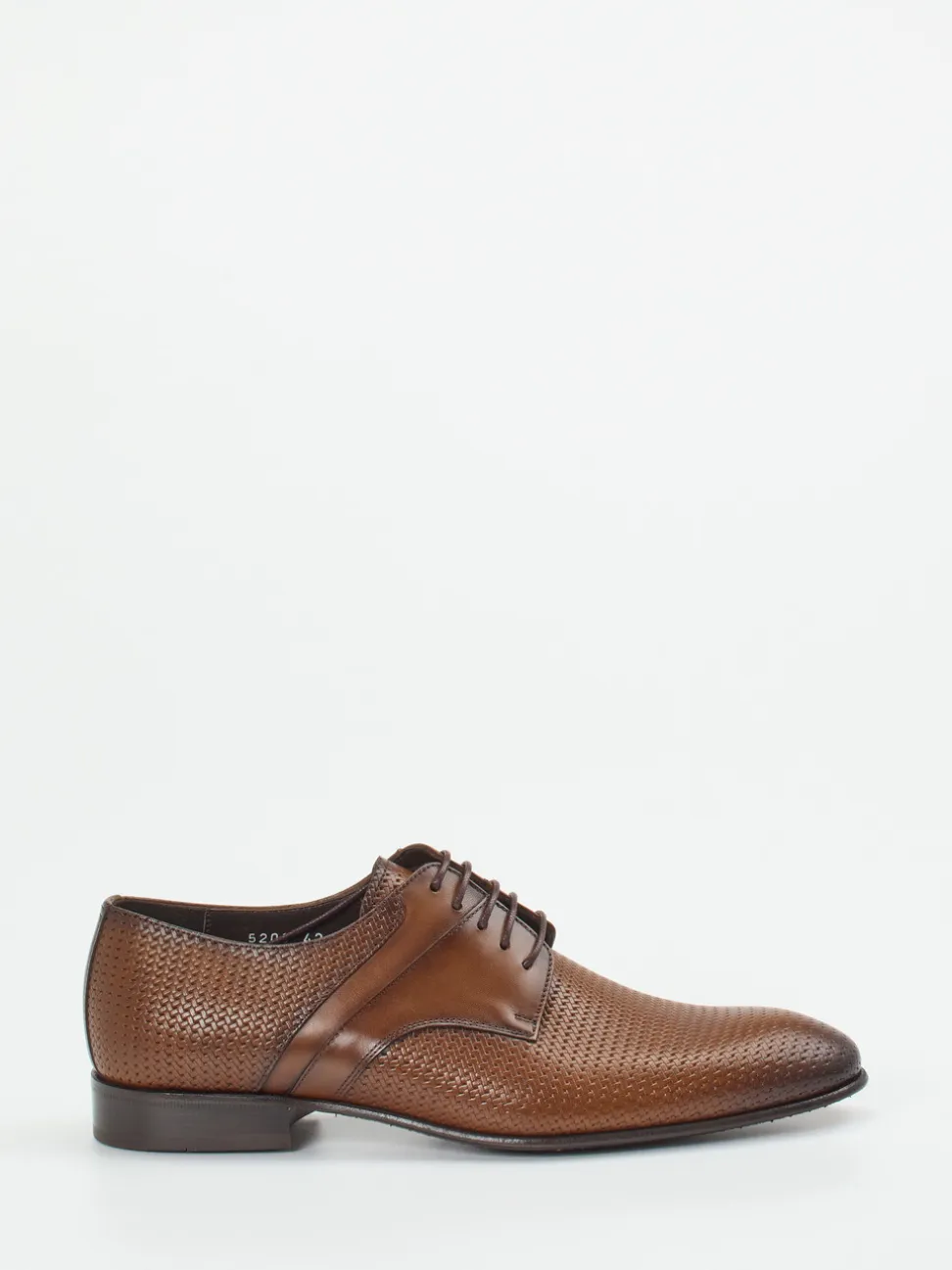 Konstantin Starke – Derbyschuh aus geprägtem Leder braun