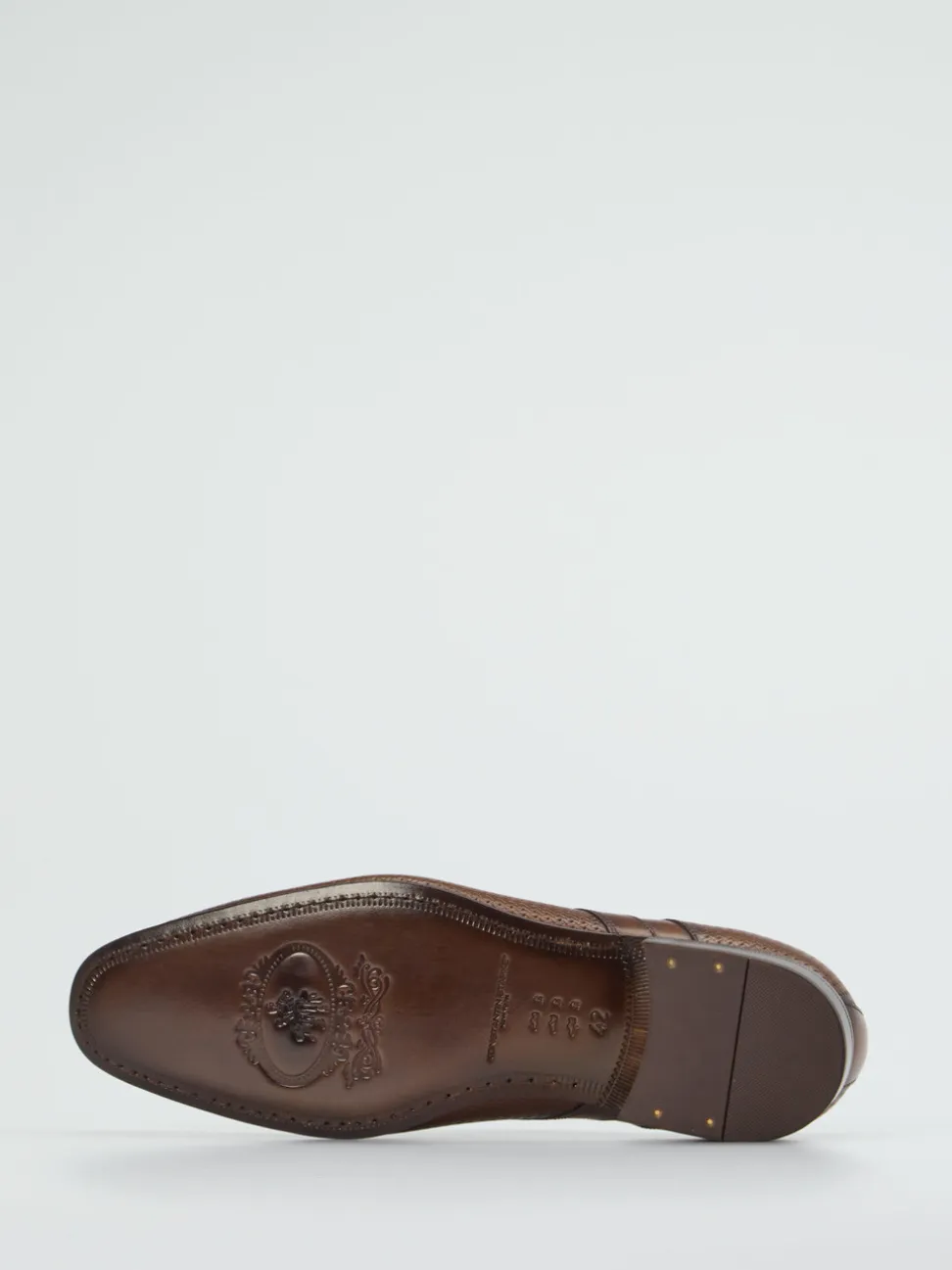 Konstantin Starke – Derbyschuh aus geprägtem Leder braun