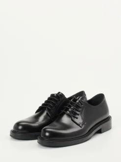 Konstantin Starke – Derby-Schuhe aus Hochglanzleder schwarz