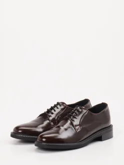 Konstantin Starke – Derby-Schuhe aus Hochglanzleder Dunkelbraun