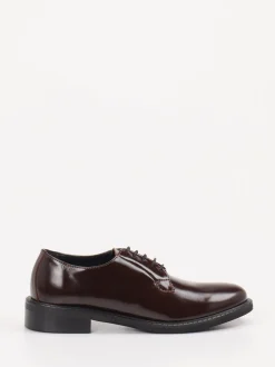 Konstantin Starke – Derby-Schuhe aus Hochglanzleder Dunkelbraun