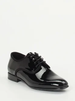 Konstantin Starke – Derby-Schnürschuhe aus Lackleder schwarz
