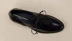 Konstantin Starke – Derby-Schuhe aus Lammleder Dunkelblau