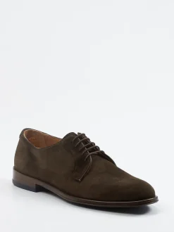 Konstantin Starke – Derby-Schnürschuh aus Veloursleder Braun