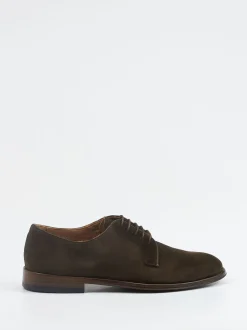 Konstantin Starke – Derby-Schnürschuh aus Veloursleder Braun