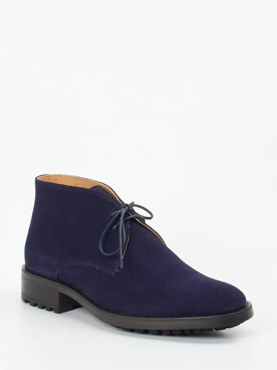 Konstantin Starke – Desert Boots aus Veloursleder Tintenblau