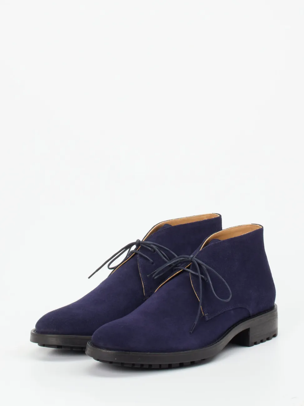 Konstantin Starke – Desert Boots aus Veloursleder Tintenblau