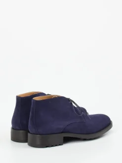 Konstantin Starke – Desert Boots aus Veloursleder Tintenblau