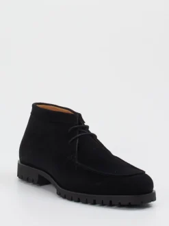Konstantin Starke – Desert Boots aus Veloursleder schwarz