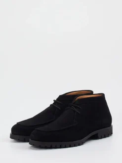 Konstantin Starke – Desert Boots aus Veloursleder schwarz