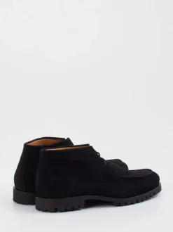 Konstantin Starke – Desert Boots aus Veloursleder schwarz