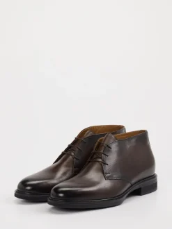 Konstantin Starke – Desert Boots aus Kalbleder Dunkelbraun