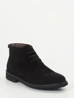 Konstantin Starke – Desert Boots aus Veloursleder Schwarz