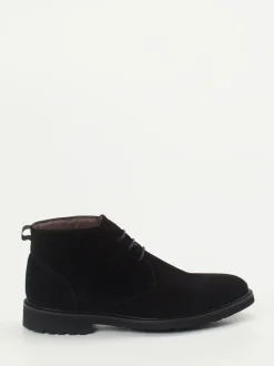 Konstantin Starke – Desert Boots aus Veloursleder Schwarz