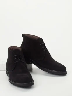 Konstantin Starke – Desert Boots aus Veloursleder Schwarz