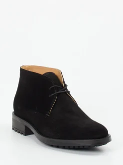 Konstantin Starke – Desert Boots aus Veloursleder schwarz