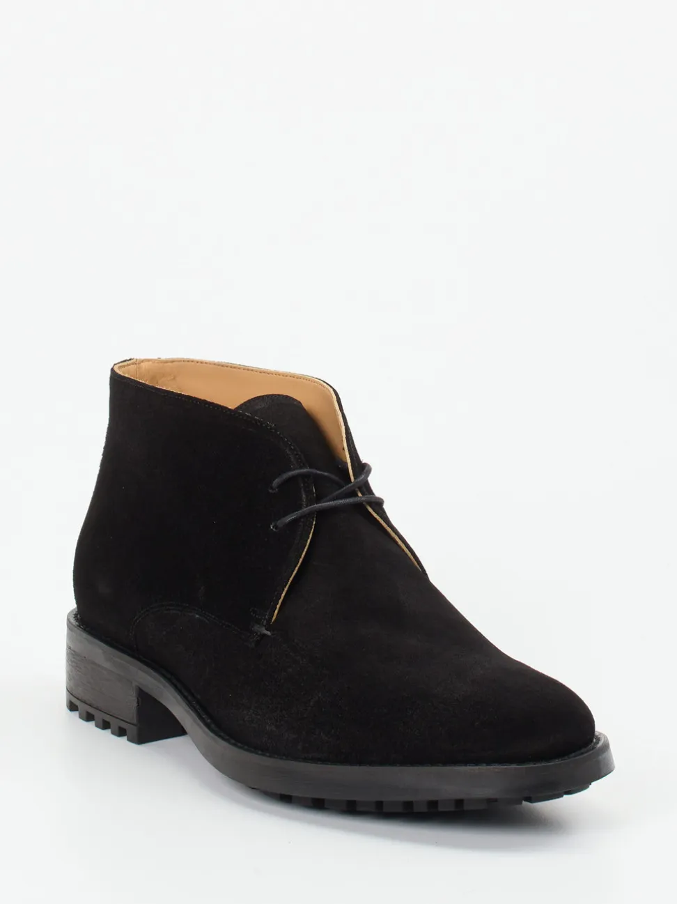 Konstantin Starke – Desert Boots aus Veloursleder schwarz