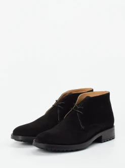 Konstantin Starke – Desert Boots aus Veloursleder schwarz