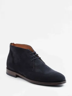Konstantin Starke – Desert Boots aus Veloursleder Blau