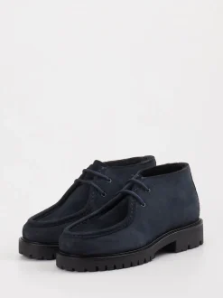 Konstantin Starke – Desert Boots aus Veloursleder blau
