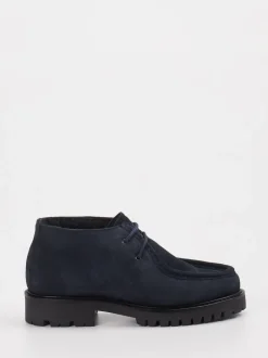 Konstantin Starke – Desert Boots aus Veloursleder blau