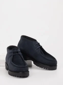 Konstantin Starke – Desert Boots aus Veloursleder blau