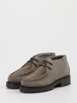 Konstantin Starke – Desert Boots aus Veloursleder steingrau