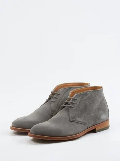 Konstantin Starke – Desert Boots aus Veloursleder grau