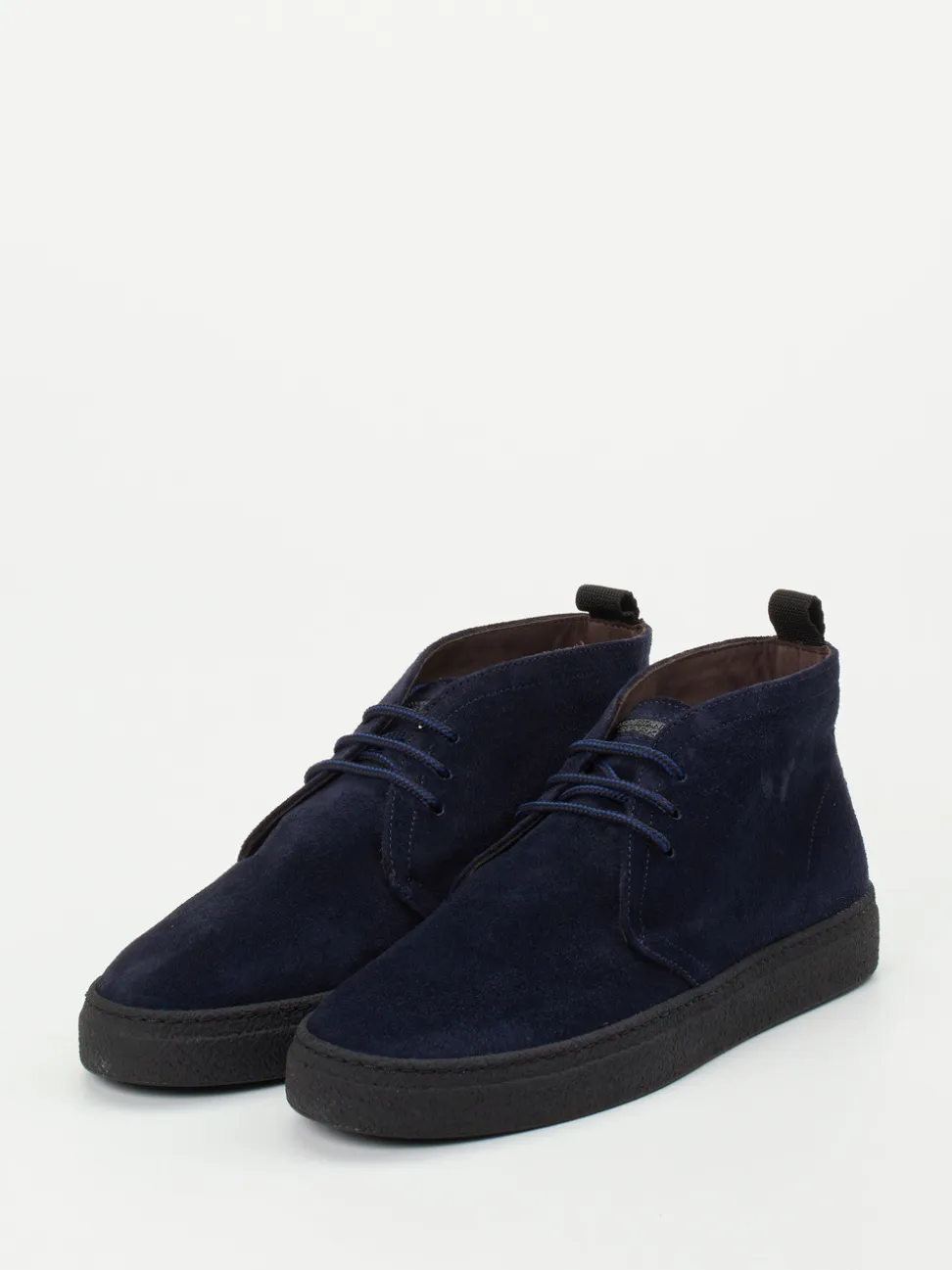 Konstantin Starke – Desert Boots aus Veloursleder Dunkelblau