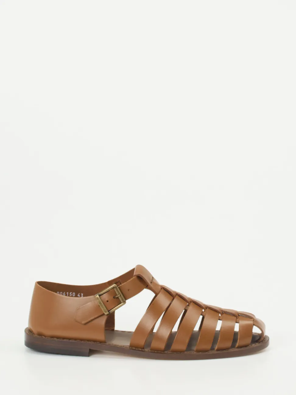 Konstantin Starke – Fischersandalen aus Kalbleder cognac