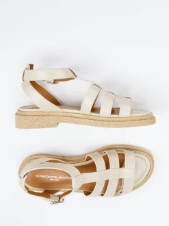 Konstantin Starke – Fischersandalen aus Kalbleder Beige
