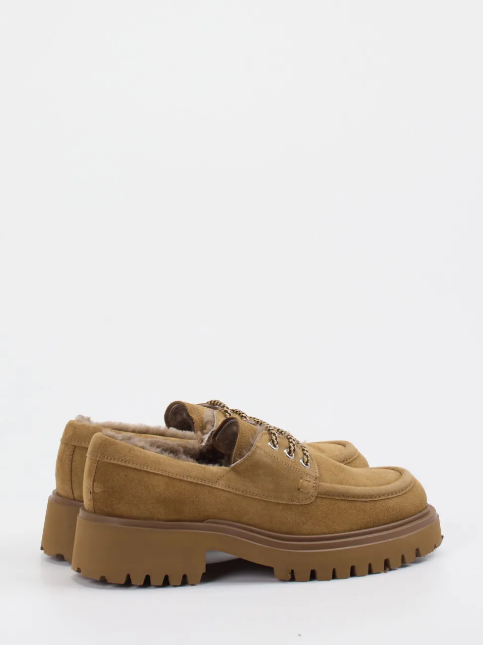 Konstantin Starke – Halbschuh aus Veloursleder Karamell