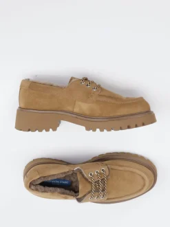 Konstantin Starke – Halbschuh aus Veloursleder Karamell