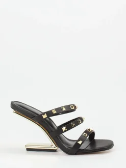 Konstantin Starke – High Heel Sandalette aus Leder schwarz