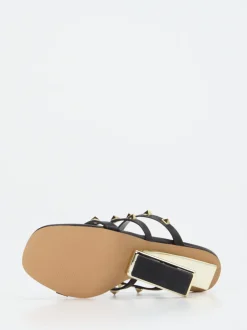 Konstantin Starke – High Heel Sandalette aus Leder schwarz