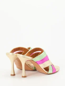 Konstantin Starke – High Heels aus Metallicleder multicolor