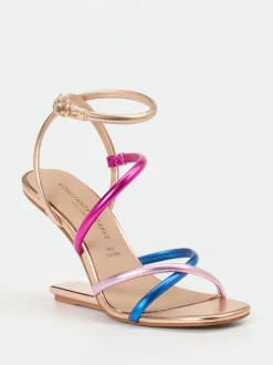 Konstantin Starke – High Heel Sandale aus Metallicleder