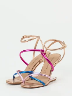 Konstantin Starke – High Heel Sandale aus Metallicleder