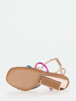 Konstantin Starke – High Heel Sandale aus Metallicleder
