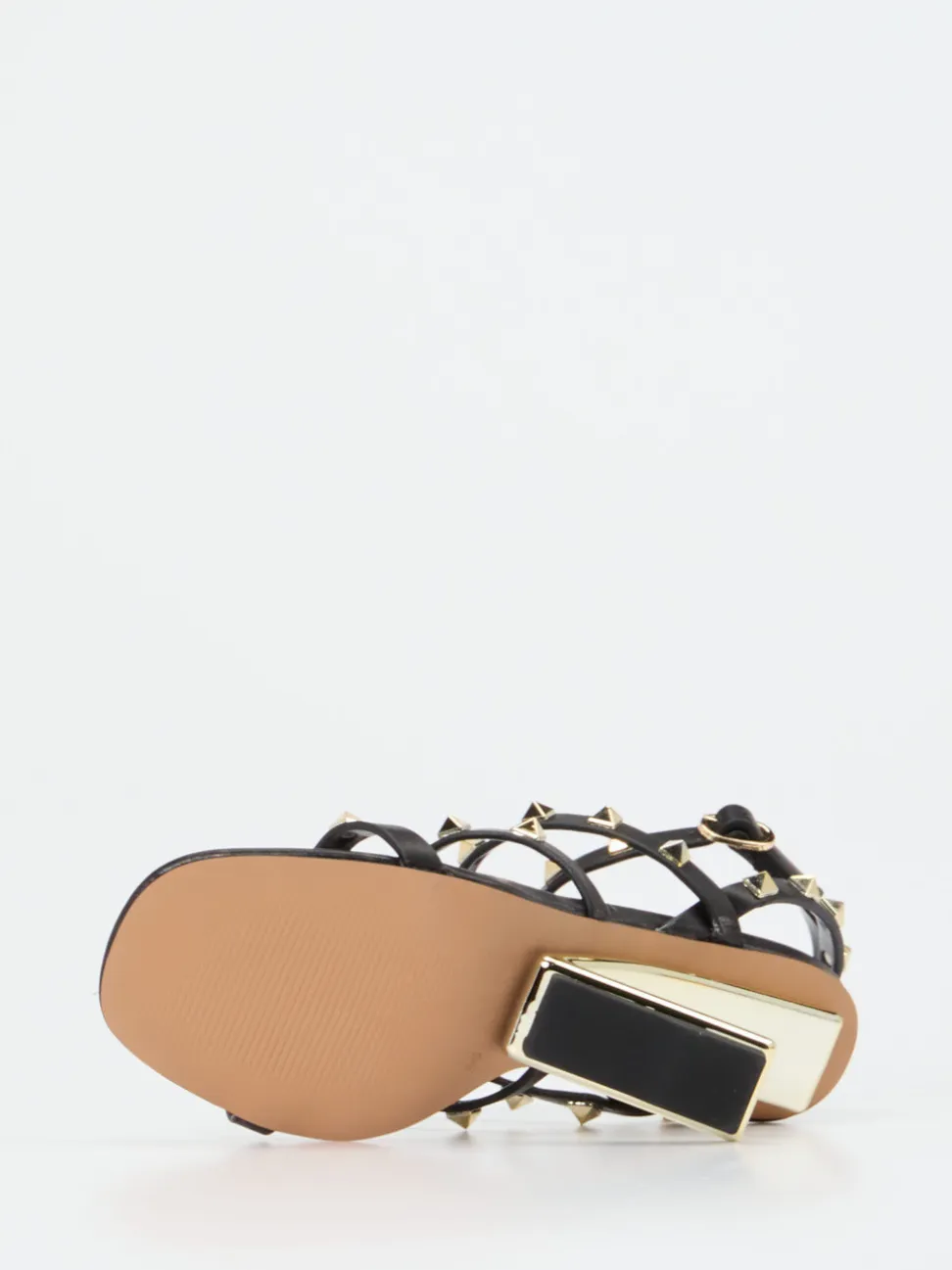 Konstantin Starke – High-Heel-Sandalette aus Leder Schwarz