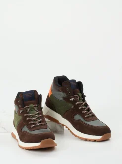 Konstantin Starke – High-Top Sneaker aus Veloursleder Braun