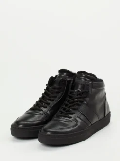 Konstantin Starke – High-Top-Sneaker aus Ziegenleder schwarz
