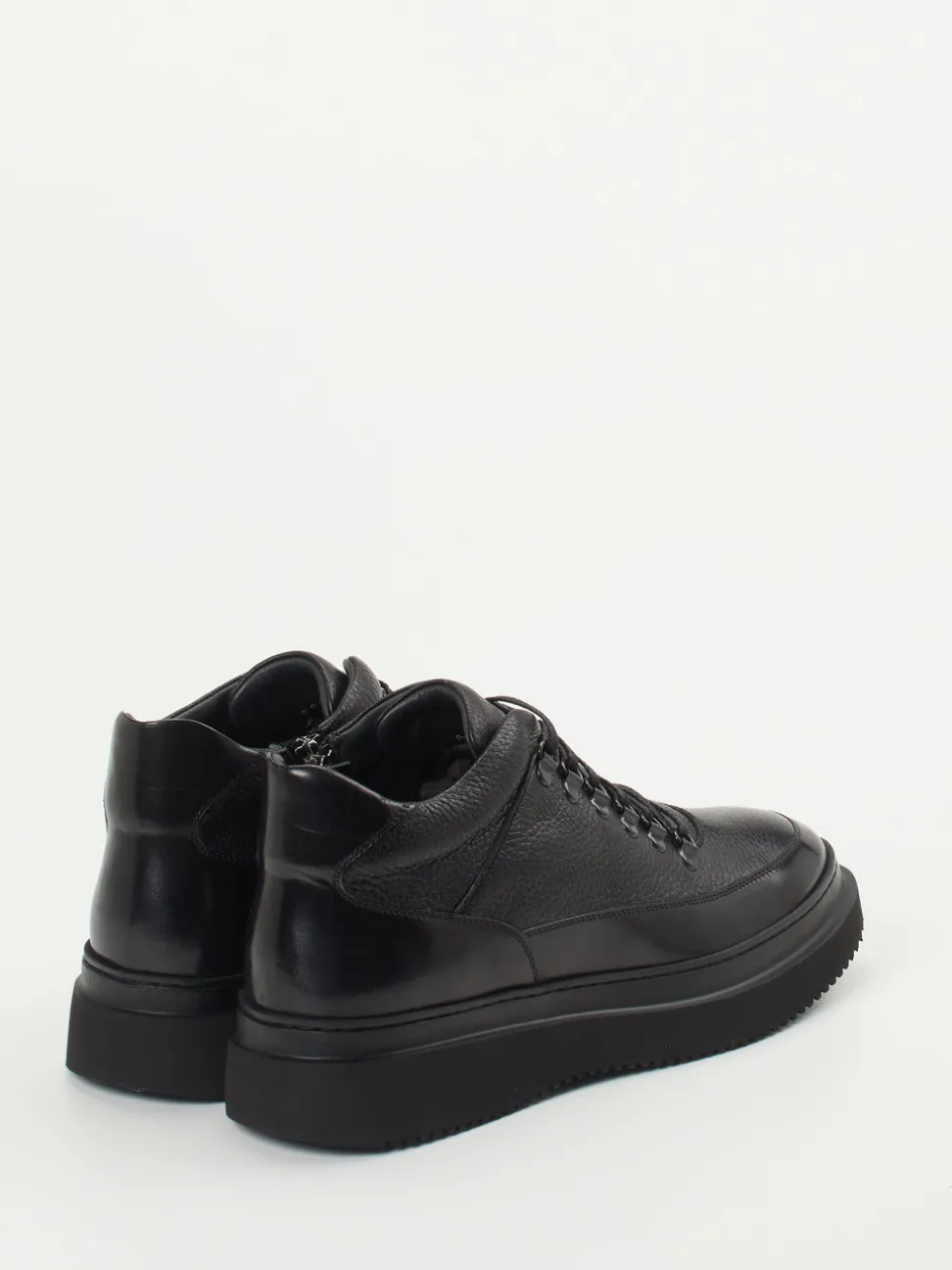 Konstantin Starke – High-Top Sneaker aus Elchleder Schwarz