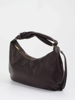 Konstantin Starke – Hobo Bag aus Lammleder Dunkelbraun