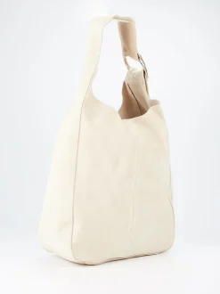 Konstantin Starke – Hobo Bag aus Veloursleder beige