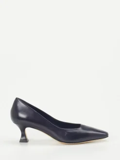 Konstantin Starke – Kitten Heels aus Lammleder in Blau